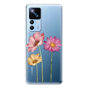 Odolné silikónové puzdro iSaprio - Three Flowers - Xiaomi 12T / 12T Pro