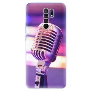 Odolné silikónové puzdro iSaprio - Vintage Microphone - Xiaomi Redmi 9