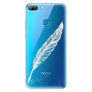 Odolné silikónové puzdro iSaprio - Writing By Feather - white - Huawei Honor 9 Lite