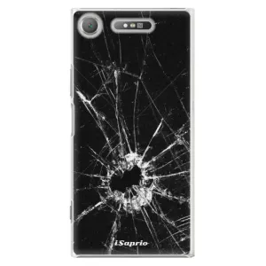 Plastové puzdro iSaprio - Broken Glass 10 - Sony Xperia XZ1