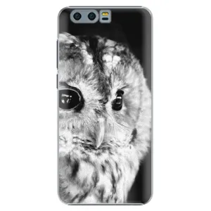 Plastové puzdro iSaprio - BW Owl - Huawei Honor 9