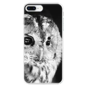 Plastové puzdro iSaprio - BW Owl - iPhone 8 Plus