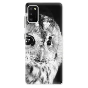 Plastové puzdro iSaprio - BW Owl - Samsung Galaxy A41
