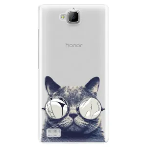 Plastové puzdro iSaprio - Crazy Cat 01 - Huawei Honor 3C