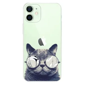 Plastové puzdro iSaprio - Crazy Cat 01 - iPhone 12 mini