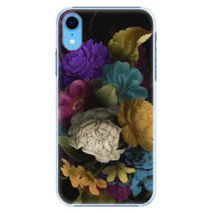 Plastové puzdro iSaprio - Dark Flowers - iPhone XR