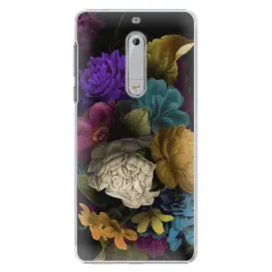 Plastové puzdro iSaprio - Dark Flowers - Nokia 5
