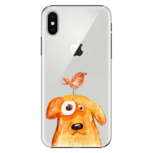 Plastové puzdro iSaprio - Dog And Bird - iPhone X