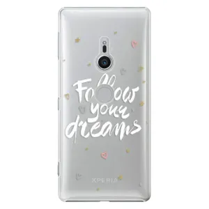 Plastové puzdro iSaprio - Follow Your Dreams - white - Sony Xperia XZ2