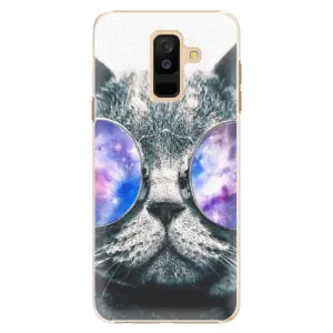 Plastové puzdro iSaprio - Galaxy Cat - Samsung Galaxy A6+