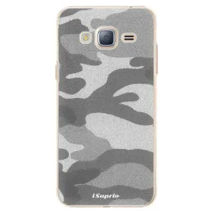 Plastové puzdro iSaprio - Gray Camuflage 02 - Samsung Galaxy J3 2016