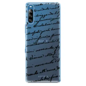 Plastové puzdro iSaprio - Handwriting 01 - black - Sony Xperia L4
