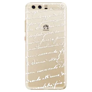 Plastové puzdro iSaprio - Handwriting 01 - white - Huawei P10