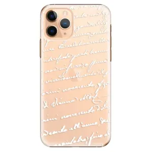 Plastové puzdro iSaprio - Handwriting 01 - white - iPhone 11 Pro