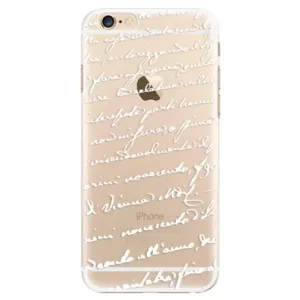 Plastové puzdro iSaprio - Handwriting 01 - white - iPhone 6/6S