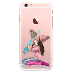 Plastové puzdro iSaprio - Kissing Mom - Brunette and Boy - iPhone 6 Plus/6S Plus