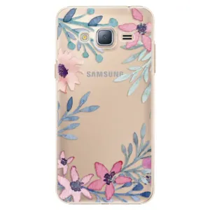 Plastové puzdro iSaprio - Leaves and Flowers - Samsung Galaxy J3 2016