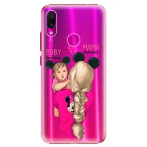 Plastové puzdro iSaprio - Mama Mouse Blond and Girl - Xiaomi Redmi Note 7