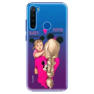 Plastové puzdro iSaprio - Mama Mouse Blond and Girl - Xiaomi Redmi Note 8T