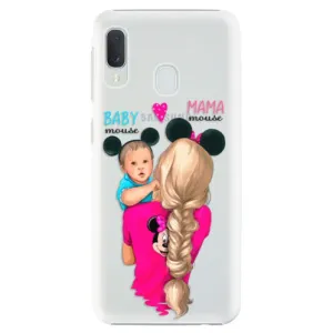 Plastové puzdro iSaprio - Mama Mouse Blonde and Boy - Samsung Galaxy A20e