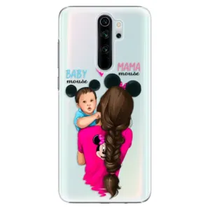Plastové puzdro iSaprio - Mama Mouse Brunette and Boy - Xiaomi Redmi Note 8 Pro