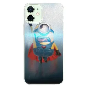 Plastové puzdro iSaprio - Mimons Superman 02 - iPhone 12
