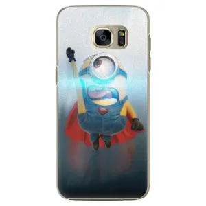 Plastové puzdro iSaprio - Mimons Superman 02 - Samsung Galaxy S7