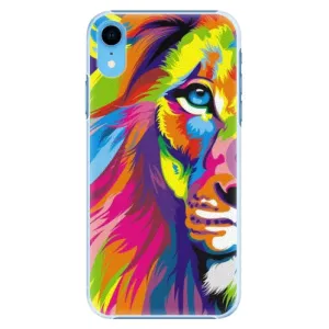 Plastové puzdro iSaprio - Rainbow Lion - iPhone XR
