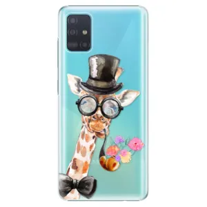 Plastové puzdro iSaprio - Sir Giraffe - Samsung Galaxy A51