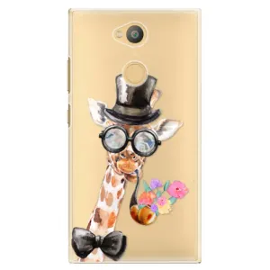 Plastové puzdro iSaprio - Sir Giraffe - Sony Xperia L2