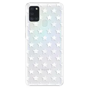 Plastové puzdro iSaprio - Stars Pattern - white - Samsung Galaxy A21s