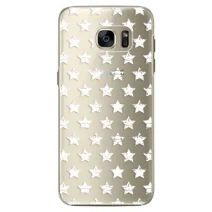 Plastové puzdro iSaprio - Stars Pattern - white - Samsung Galaxy S7