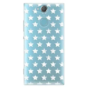 Plastové puzdro iSaprio - Stars Pattern - white - Sony Xperia XA2