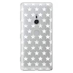 Plastové puzdro iSaprio - Stars Pattern - white - Sony Xperia XZ2