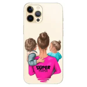 Plastové puzdro iSaprio - Super Mama - Boy and Girl - iPhone 12 Pro
