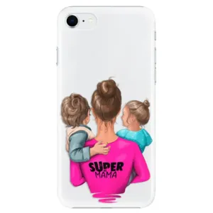 Plastové puzdro iSaprio - Super Mama - Boy and Girl - iPhone SE 2020