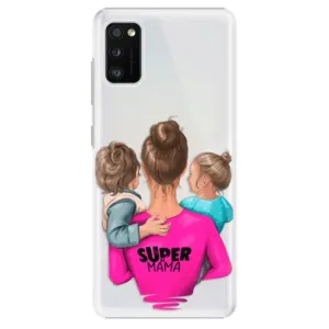Plastové puzdro iSaprio - Super Mama - Boy and Girl - Samsung Galaxy A41