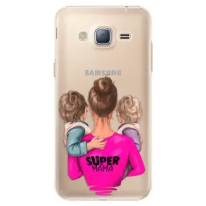 Plastové puzdro iSaprio - Super Mama - Two Boys - Samsung Galaxy J3 2016