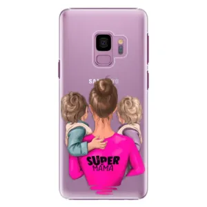 Plastové puzdro iSaprio - Super Mama - Two Boys - Samsung Galaxy S9