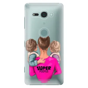 Plastové puzdro iSaprio - Super Mama - Two Boys - Sony Xperia XZ2 Compact