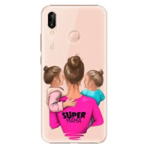 Plastové puzdro iSaprio - Super Mama - Two Girls - Huawei P20 Lite