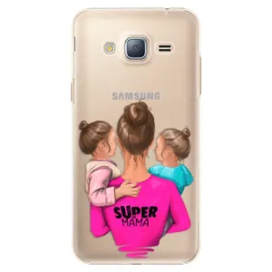 Plastové puzdro iSaprio - Super Mama - Two Girls - Samsung Galaxy J3 2016