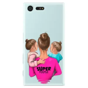 Plastové puzdro iSaprio - Super Mama - Two Girls - Sony Xperia X Compact