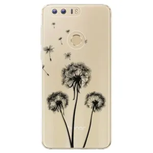 Plastové puzdro iSaprio - Three Dandelions - black - Huawei Honor 8