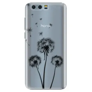 Plastové puzdro iSaprio - Three Dandelions - black - Huawei Honor 9