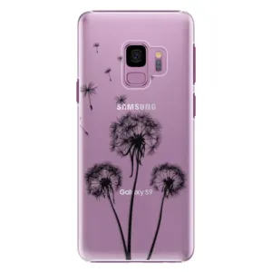 Plastové puzdro iSaprio - Three Dandelions - black - Samsung Galaxy S9