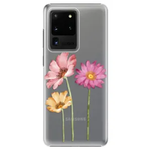 Plastové puzdro iSaprio - Three Flowers - Samsung Galaxy S20 Ultra