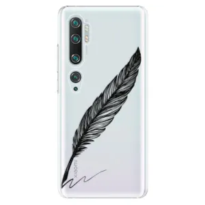 Plastové puzdro iSaprio - Writing By Feather - black - Xiaomi Mi Note 10 / Note 10 Pro