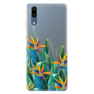 Silikónové puzdro iSaprio - Exotic Flowers - Huawei P20