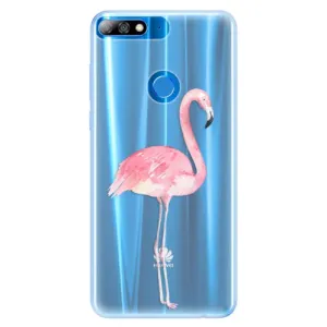 Silikónové puzdro iSaprio - Flamingo 01 - Huawei Y7 Prime 2018